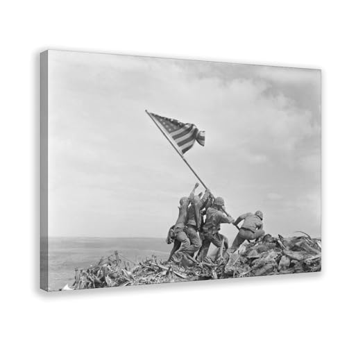 Décoration murale bureau Iwo Jima toile tendue抗UV avec cadre 30x45cm