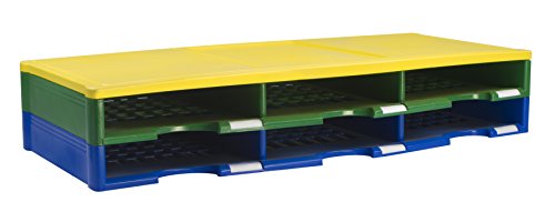 Storex Modular 6-Compartment Literature Organizer, Classroom Colors (Replaces 61603U01C) (61433C01C)