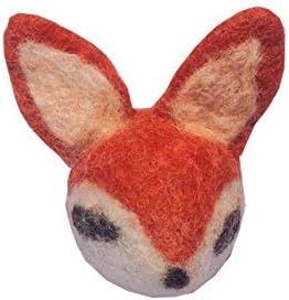 Eco-Family Rattle Ball, 2" Diameter, Cat and Puppy Toy Ball (Fox)