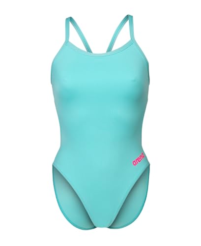 Image of Arena Women's Solid Team Swimsuit Challenge Back MaxLife Open Back Bathing Suit Athletic Swimwear