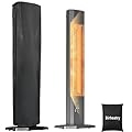 Patio Electric Heater Covers 600D Outdoor Electric Heater Waterproof Cover 11"Dx13"Wx41"H, Dustproof Infrared Heater Covers for Indoor Outdoor Garage Backyard Electric Patio Heaters