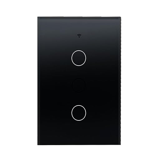 Miniatura 12 de Tuya WiFi Smart Wall Light Switch Pantalla de cristal Panel de sensor táctil Control eléctrico inalámbrico por control de voz Oro 3 bandas