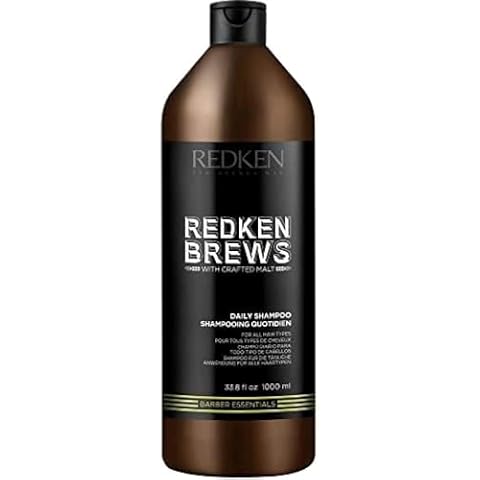 Redken Brews Daily Shampoo For Men | Lightweight Hydrating Hair Cleanser | Add Moisture and Shine to Dry Hair | For All Men's Hair Types Cover
