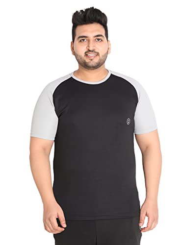 Image of CHKOKKO Men's Polyester Regular Fit Solid Sports T-Shirt