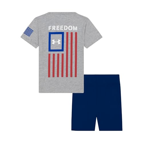Image of Under Armour Boys 2-piece Short Sleeve T-shirt and Shorts Set, Outdoor Collection