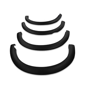 Wheel Arch For N&issan For Frontier For Navara D40 2006 2007 2008 2009 2010 2011 2012 2013 Car Mudguards Fender Flare Arch Wheels Accessories Wheel Eyebrow (Color : Matte black)