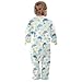 Emelivor Underwater Dolphins Starfish Newborn Baby One-Piece Sleepers Infant Footed Pjs with Zipper for Boy Girl Kids