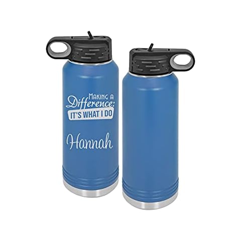 Personalized Laser Engraved Drinkware"Making a difference. It's what I do" Gift for | First Responders | Nurses | Teachers | and more! Cover