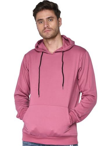 Image of SXV STYLE Hooded Pullover Solid Plain Unisex Cotton Oversized Baggy Sweatshirt Hoodie
