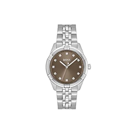 BOSS Reloj Analógico de Cuarzo para Mujer con Correa en Acero Inoxidable Plateada - 1502699