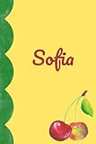 sofa vintage ikea  Sofia in Vintage Cherries: A Blank Personalized Lined Notebook
