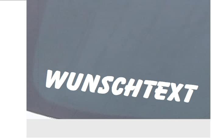 Aufkleber selbst gestalten mit Vorschau - Wunschaufkleber Buchstaben Autoaufkleber - Aufkleber Text Sticker fürs Auto und Motorrad einzeilig nach Wunsch