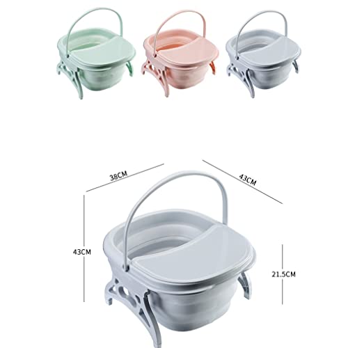 Baignoire pliable pour les pieds DKSNAJ avec couvercle et seau de massage moussant - 6