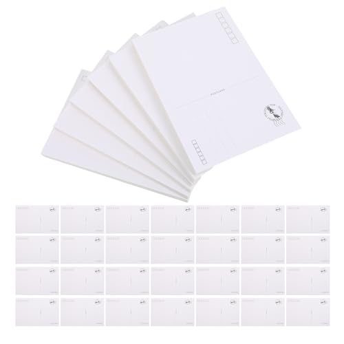 Cartes postales vierges 10x15 cm lot de 120 pièces en papier blanc lisse pour création