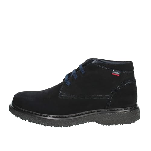 CALLAGHAN Stivaletto casual con lacci tomaia in nabuk fondo gomma BLU 43
