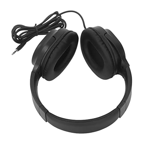 Studio Monitor Headphone, Wired Foldable 2m Retractable Guitar Headphone for Home Cover