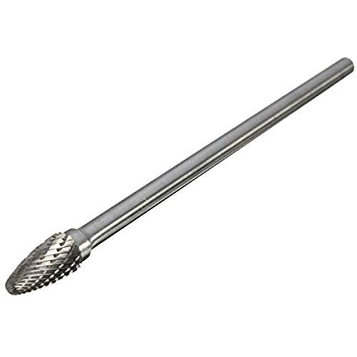 ZOZOSEP Large F-1/4 Inch Shank 6 Inch Long Rotary Carbide Burr Cutter Engraving CNC Bit