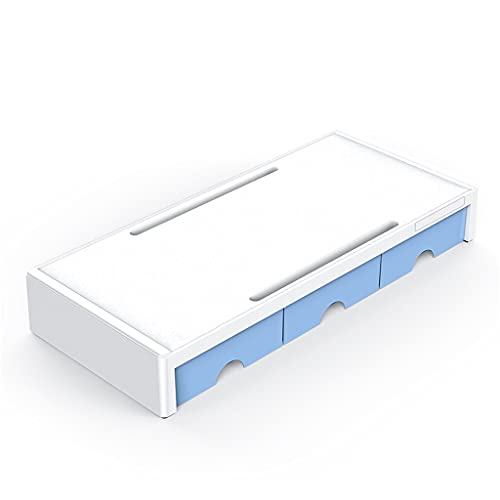Support de bureau pour moniteur à 3 tiroirs qui libère l'espace