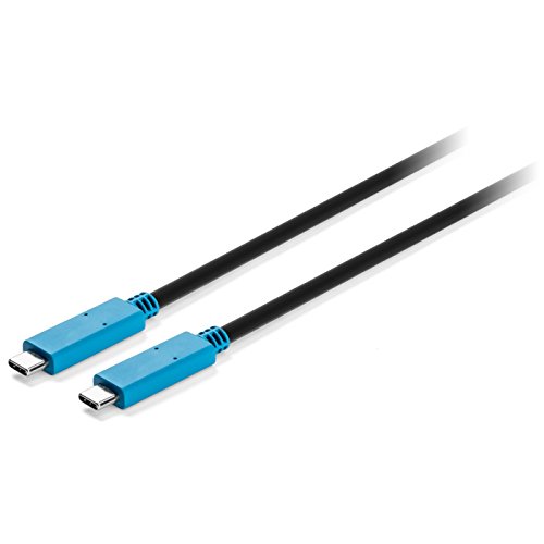 Kensington K38235Ww, Cavo Usb-C Per Trasferimento Dati Video 4K Ad Alta Velocità Da 1Metro, Nero/Blu