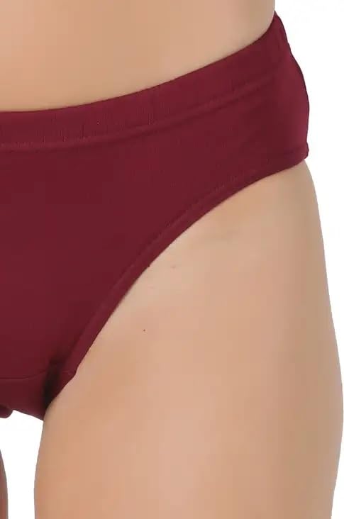Image of INNERO Women's Panty Cotton Hipster Brief Underwear Pack of 3 - Color May Vary