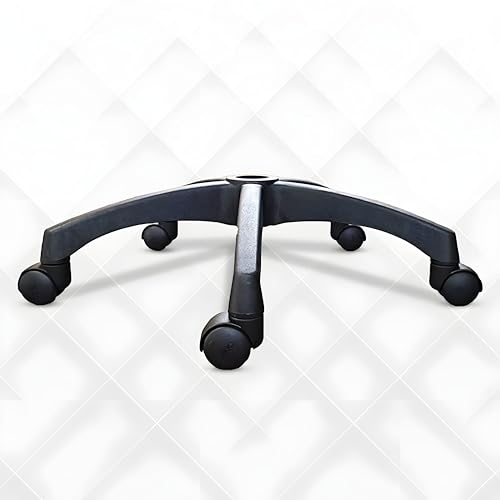 MRC EXECUTIVE CHAIRS ALWAYS INSPIRING MORE Mrc Revolving Office Chair Parts Star PVC Heavy Duty Base for Office Chair with Nylon Caster Black Wheel with Shining Matt Finish Chair Base (Black)