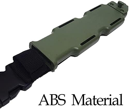 Miniatura 5 de Cuchillo táctico de goma con vainafunda de entrenamiento militar Daga Cosplay ABS hoja plástico vaina modelo kit decoración y cosplay