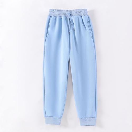Boys Fleece Joggers Pant Kids Sweatpants Elastic Waist Pants Baggy Active Trousers Comfy Winter Pants with Pockets3