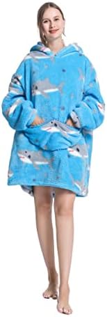 Oversized Blanket Hoodie,Wearable Blanket Adult for Women and Men,Giant Hooded Sweatshirt with Pocket