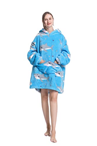 Sweat à Capuche Surdimensionné, Couverture Portable Adulte pour Femme et Homme, Sweat à Capuche Géant avec Poche Cover