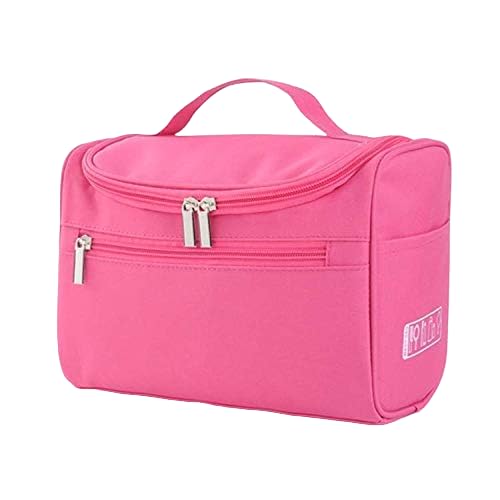 Styleys Hanging Travel Toiletry Bag, Waterproof Dopp Kit for Shaving Makeup Accessories, Men Cosmetic Organizer with Large Capacity, for Gym, Camping (Pink S1622)
