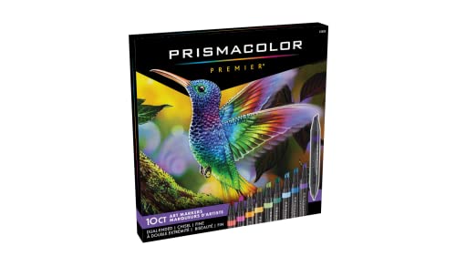 Prismacolor Dual-Ended Art Markers (Fine & Chisel) - 10 Pack