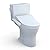 TOTO® Drake® WASHLET®+ Two-Piece Elongated Dual Flush 1.28 and 0.8 GPF Toilet and WASHLET C2 Bidet Seat, Cotton White - MW7463074CEMG#01