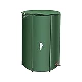 80 Gallon Collapsible Rain Barrel with Spigots, 80 Gal Rainwater Barrel Collector, 300 Liters Rain W