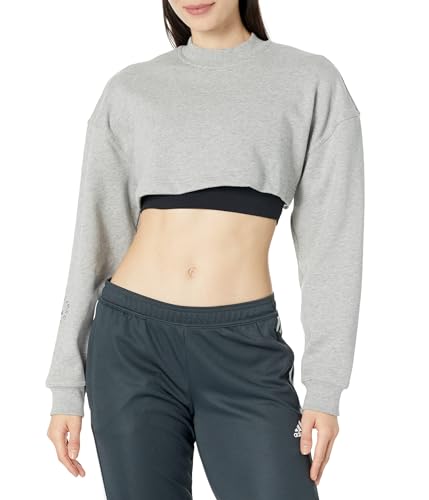 トップス rhinestone crop sweat (gray) トップス rhinestone crop sweat (gray) SWIXXZ Rhinestone