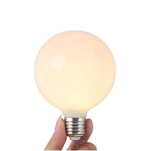 G80 Bombilla Edison Vintage 5W LED Retro Decorativa Bombillas Lamparas Blanco Cálido 2700K E27 Material de Vidrio Esmerilado Lámpara Bulbo No Regulable - 1 Unidade (Blanco Cálido)