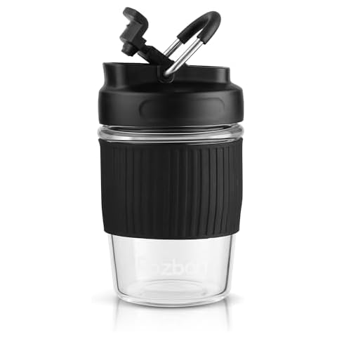 ROZBAH 12oz Glass Coffee Cup Cover