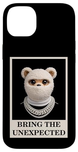 Funny Wild tEDDY bEAR With Fur Mask Bring the Unexpected �X�}�z�P�[�X iPhone 14 Plus �p