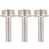 INOOMP Vástago de Pistón para Trompeta de Acero Inoxidable, 3 Piezas Resistentes, Accesorio Portátil para Músicos y Reparaciones Rápidas