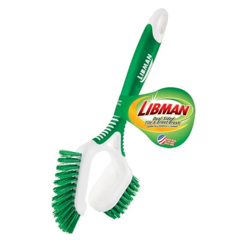 Image of Libman Dual-Sided Tile & Grout Brush, 6 Pack