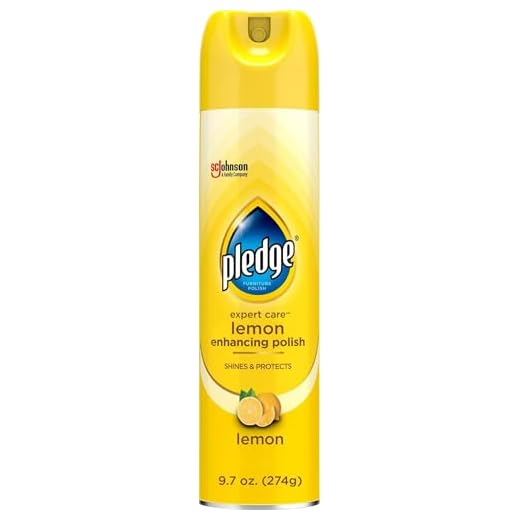 Pledge Beautify It Lemon Enhancing Polish Spray - Removes Dust and Fingerprints. Provides Protective, Glossy Coating (1 Aerosol Spray), 9.7 oz, Packaging May Vary