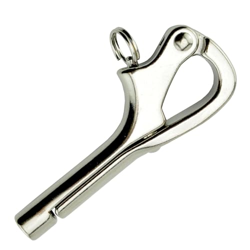 Grillete de barco de acero inoxidable, grillete de amarre de barco, grillete de barco para eficiencia de trabajo, gancho de liberación rápida, gancho pelícano, barcos marinos, accesorios de
