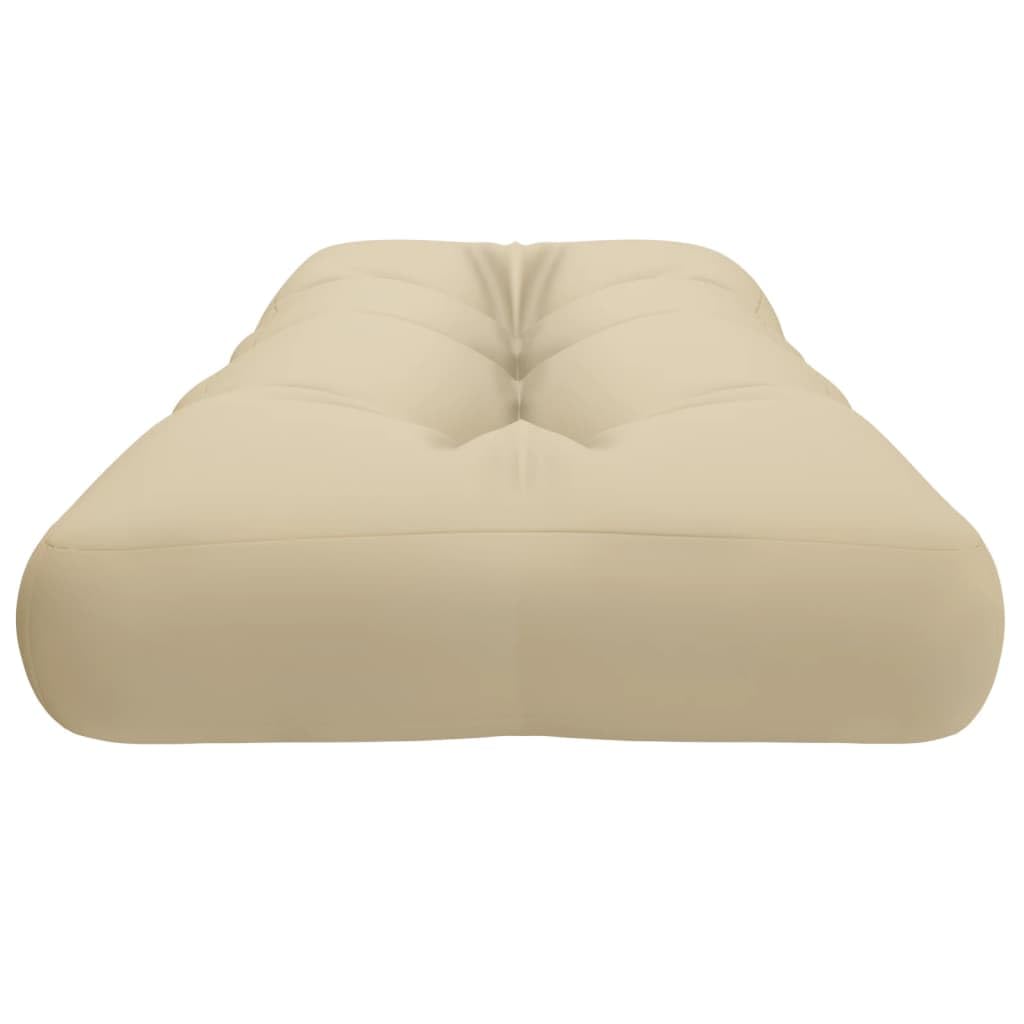 Solivagant Coussin de Palette Beige 120x40x12 cm Tissu,(2.25 KG)
