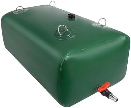 20-1070 Gal Foldable Portable Water Bladder Tank - Food Grade Water Container Bag for Camping & Emergency, 3786L/1000gal Capacity (2.5x1.5x1.01m)