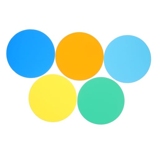 LIFKOME 5pcs Jar Opener Gripper Pad Silicone Lid Opener Pad Heat Insulating Coaster Round Silicone Coaster Easy to Use