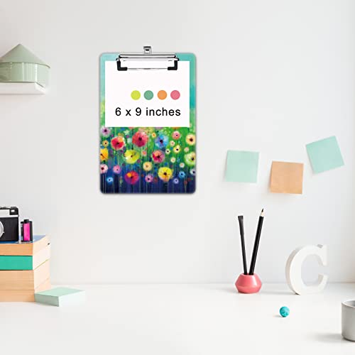 Image of Small Plastic Clipboard 6 x 9 in, Standard A5 Size Fashion Clip Board