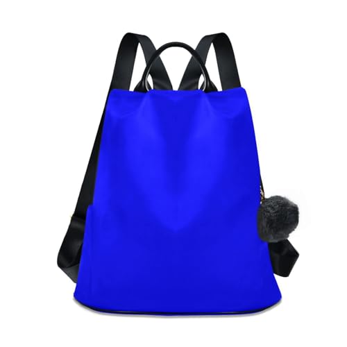 Sac à dos femme bleu imprimé sergé idéal pour le bureau et les sorties