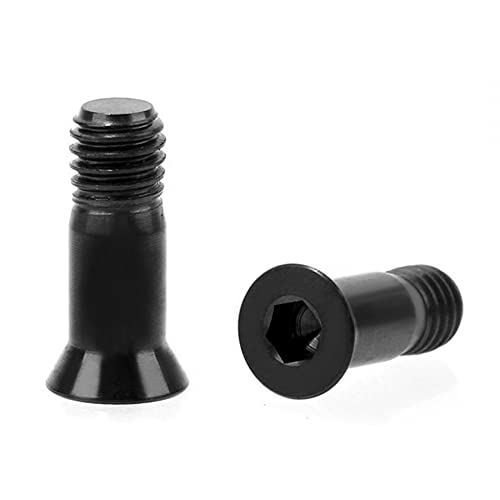 2PCS Bike Titanium Bolts,M5x14.2mm Wheel Bolt,Bicycle Rear Derailleur Fixing Screw for Road Bike MTB, black