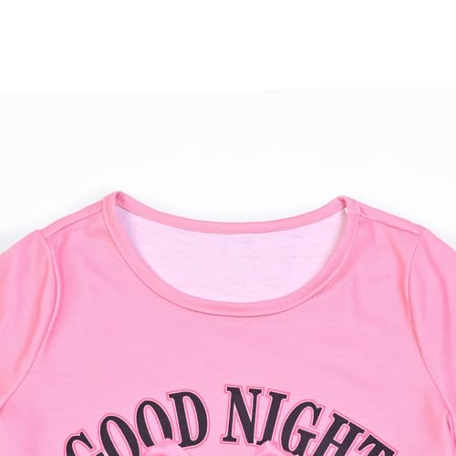 Image of Mirawise Girls 3 Pc Pajamas Sleepwear Cotton Pjs Clothes Set 4-13 Years