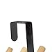 Compactor Noir Perchero 6 Ganchos HELSINSKI Negro y Madera, Matt Metal +...