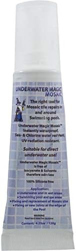 Underwater Magic Sealant, Mosaic, 4 oz Tube, White